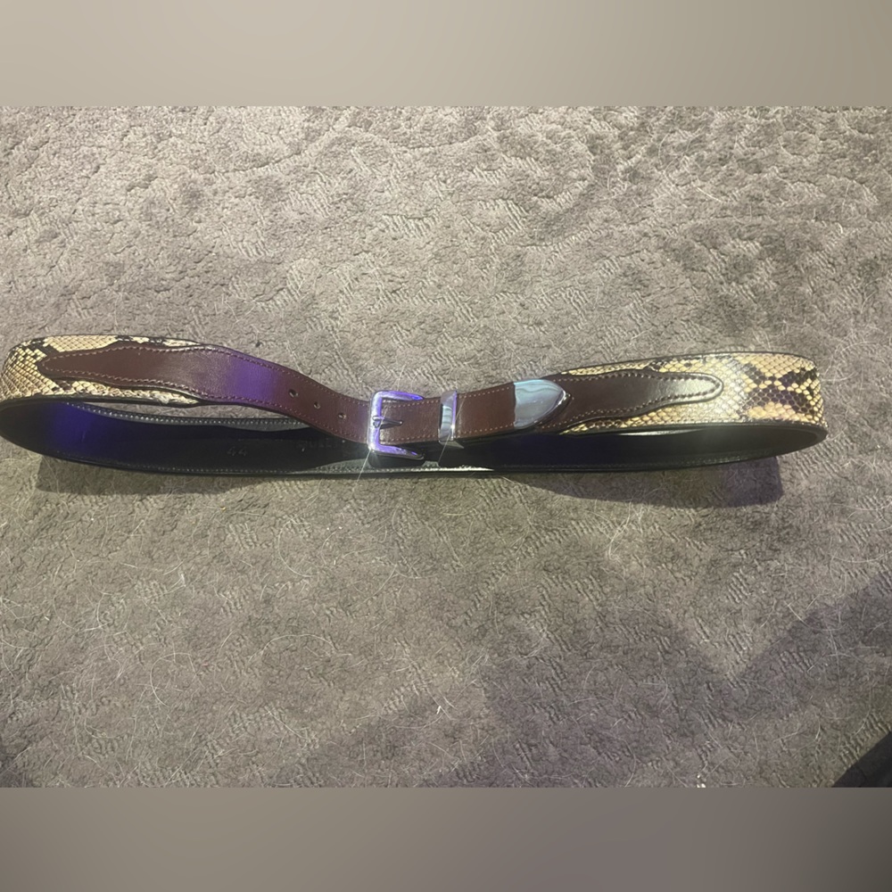 Western Python Belt. Size 44, but fits size 38-40. Custom made.
